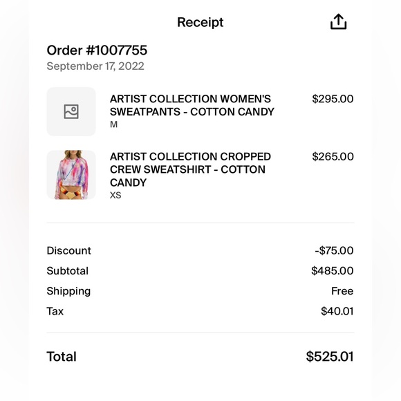 NWT Aviator Nation Artist Collection Set in Cotton Candy (XS top & M bottoms) - Picture 5 of 5